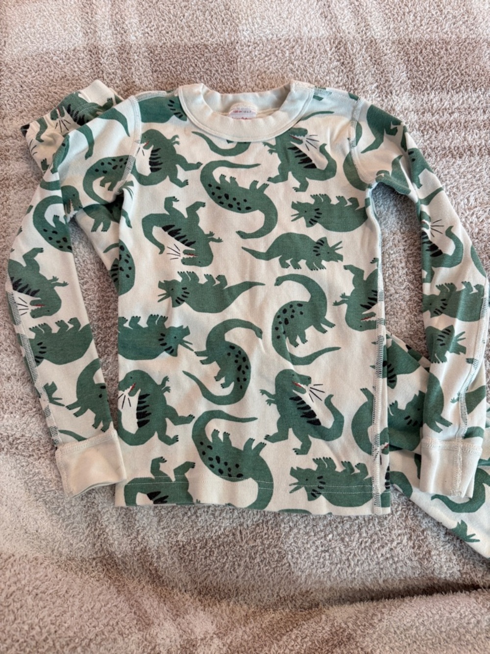 Hanna Andersson Dinosaur Print Pajama Set 6-7